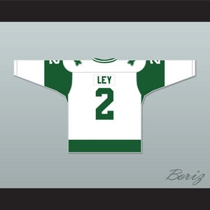 WHA 1972-73 New England Whalers Rick Ley 2 Home Hockey Jersey