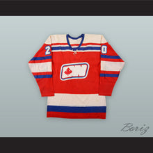 Load image into Gallery viewer, 1972-73 WHA Brian Conacher 20 Ottawa Nationals Red Hockey Jersey