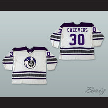 Load image into Gallery viewer, WHA 1972-73 Cleveland Crusaders Gerry Cheevers 30 Home Hockey Jersey