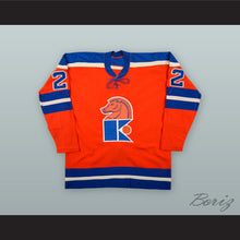 Load image into Gallery viewer, 1973-74 WHA Claude Chartre 22 Jersey Knights Orange Hockey Jersey