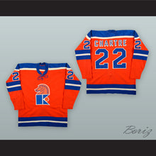 Load image into Gallery viewer, 1973-74 WHA Claude Chartre 22 Jersey Knights Orange Hockey Jersey