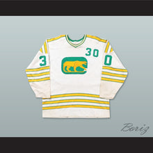 Load image into Gallery viewer, WHA 1973-74 Chicago Cougars Cam Newton 30 Home Hockey Jersey