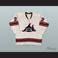 Load image into Gallery viewer, WHA 1973-74 Los Angeles Sharks Ron Garwasiuk 22 Home Hockey Jersey