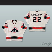 Load image into Gallery viewer, WHA 1973-74 Los Angeles Sharks Ron Garwasiuk 22 Home Hockey Jersey