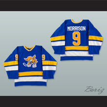 Load image into Gallery viewer, WHA 1973-74 Minnesota Fighting Saints George Morrison 9 Away Hockey Jersey