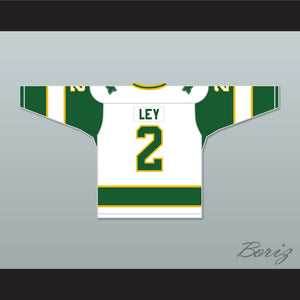 WHA 1973-74 New England Whalers Rick Ley 2 Home Hockey Jersey