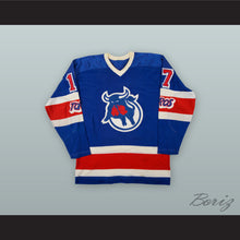 Load image into Gallery viewer, 1973-74 WHA Tom Martin 17 Toronto Toros Blue Hockey Jersey