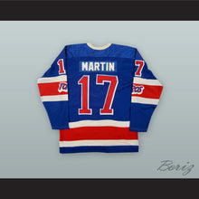 Load image into Gallery viewer, 1973-74 WHA Tom Martin 17 Toronto Toros Blue Hockey Jersey