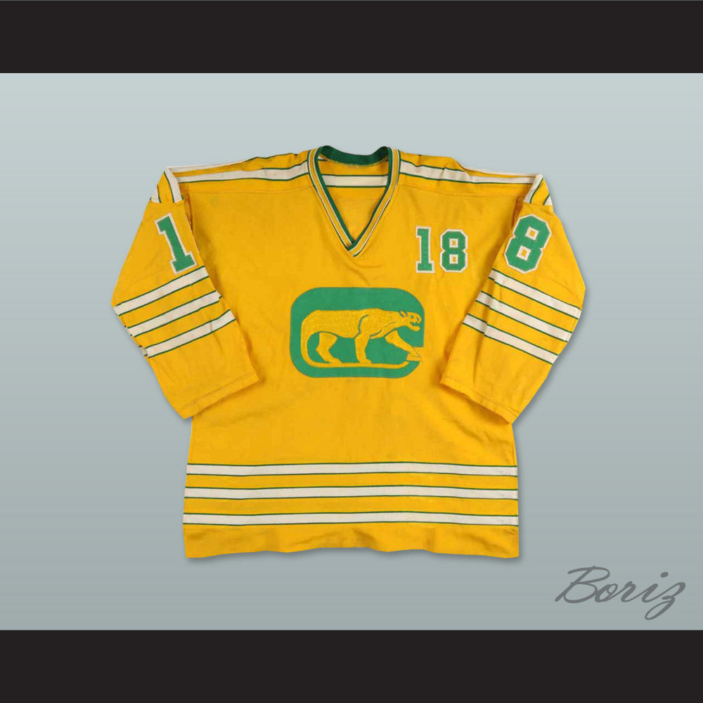 WHA 1974-75 Chicago Cougars Bryon Baltimore 18 Away Hockey Jersey