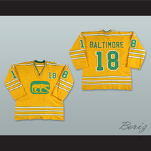 Load image into Gallery viewer, WHA 1974-75 Chicago Cougars Bryon Baltimore 18 Away Hockey Jersey