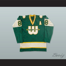 Load image into Gallery viewer, WHA 1974-75 New England Whalers Tom Webster 8 Away Hockey Jersey