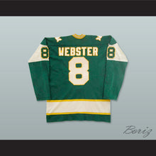 Load image into Gallery viewer, WHA 1974-75 New England Whalers Tom Webster 8 Away Hockey Jersey