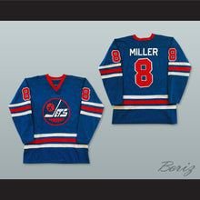 Load image into Gallery viewer, WHA 1974-75 Winnipeg Jets Perry Miller 8 Away Hockey Jersey