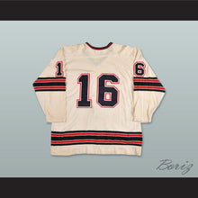 Load image into Gallery viewer, WHA 1974-75 Michigan Stags Steve West 16 Home Hockey Jersey