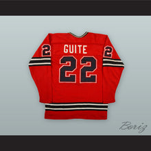 Load image into Gallery viewer, 1974-75 WHA Pierre Guite 22 Michigan Stags Red Hockey Jersey