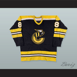WHA 1975-76 Claude Larose 8 Cincinnati Stingers Hockey Jersey