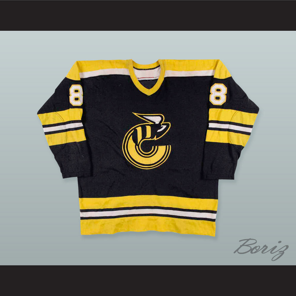 WHA 1975-76 Claude Larose 8 Cincinnati Stingers Hockey Jersey