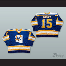 Load image into Gallery viewer, WHA 1975-76 Phoenix Roadrunners John Gray 15 Away Hockey Jersey