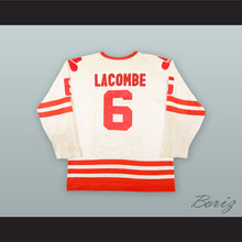 Load image into Gallery viewer, 1975-76 WHA Francois Lacombe 6 Calgary Cowboys White Hockey Jersey