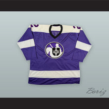 Load image into Gallery viewer, 1975-76 WHA Ray McKay 2 Cleveland Crusaders Purple Hockey Jersey