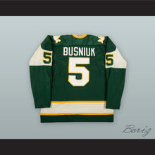 Load image into Gallery viewer, 1975-77 WHA Ron Busniuk 5 New England Whalers Green Hockey Jersey