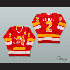 1976-77 WHA Minnesota Fighting Saints Bill Butters 2 Hockey Jersey