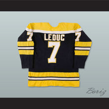 Load image into Gallery viewer, WHA 1976-77 Cincinnati Stingers Rich Leduc 7 Away Hockey Jersey