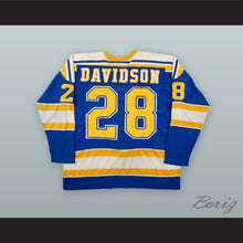 Load image into Gallery viewer, 1976-77 WHA Blair Davidson 28 Phoenix Roadrunners Blue Hockey Jersey