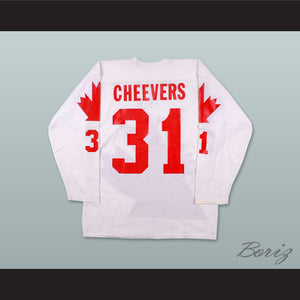 1976 Gerry Cheevers 31 Canada Cup Hockey Jersey