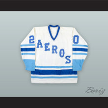 Load image into Gallery viewer, 1977-78 WHA John Hughes 20 Houston Aeros White Hockey Jersey