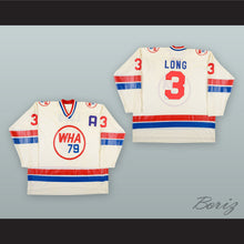 Load image into Gallery viewer, 1978-79 WHA Barry Long 3 WHA All Star Game White Hockey Jersey