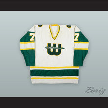 Load image into Gallery viewer, 1978 WHA Gordie Roberts 7 New England Whalers White Hockey Jersey