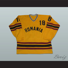 Load image into Gallery viewer, Trajan Cazacu 18 Romania Yellow Hockey Jersey