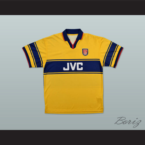 1997-1999 Arsenal London FC Yellow Soccer Jersey