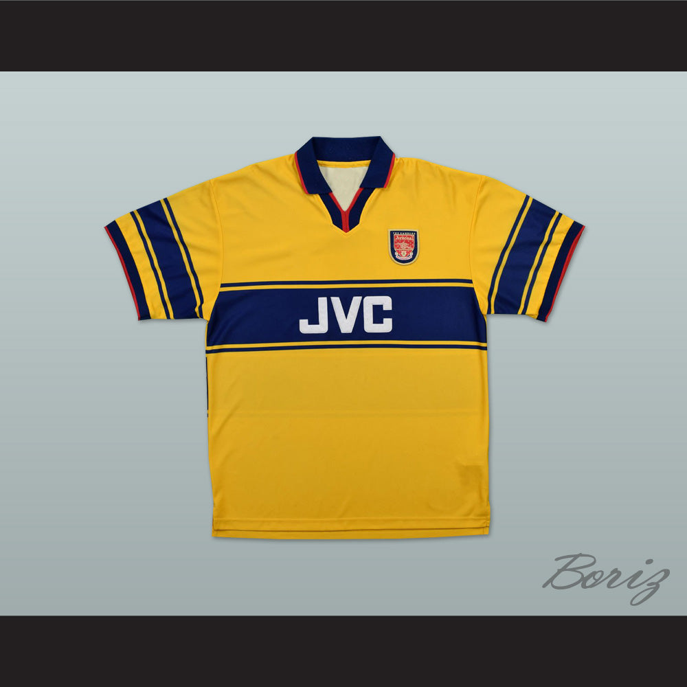 1997-1999 Arsenal London FC Yellow Soccer Jersey