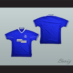 1999-2000 Everton Liverpool FC Blue Soccer Jersey