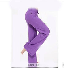 Load image into Gallery viewer, 1pcs Women's Pants trousers 2020 Spring Elastic Pure cotton fabrics high waist pants dance trousers Girl baggy Sweatpants woman