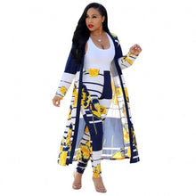 Load image into Gallery viewer, 2 Piece Women Set 2020 New African Tie Dye Print Elastic Pants Rock Style Dashiki Famous Suit For Lady coat and leggings 2pcs/se