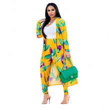 Load image into Gallery viewer, 2 Piece Women Set 2020 New African Tie Dye Print Elastic Pants Rock Style Dashiki Famous Suit For Lady coat and leggings 2pcs/se