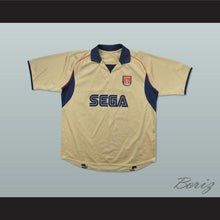 Load image into Gallery viewer, 2001-2002 Arsenal London FC Old Gold Soccer Jersey