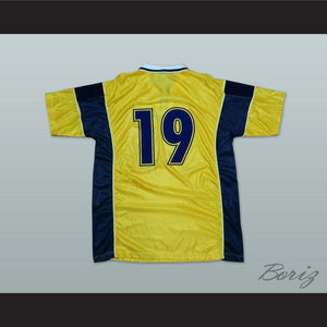 2002-2003 Style Ukraine National Team Home Yellow Soccer Jersey