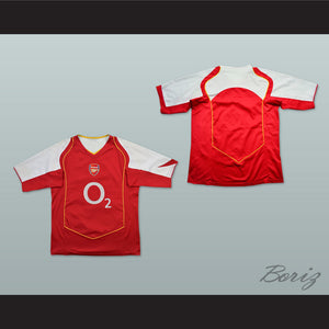 2004-2005 Arsenal London FC Red Soccer Jersey