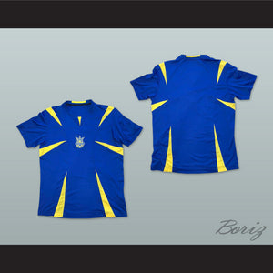 2006-2008 Style Ukraine National Team Away Blue Soccer Jersey