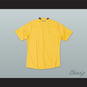 2010-2011 Style Ukraine National Team Home Yellow Soccer Jersey