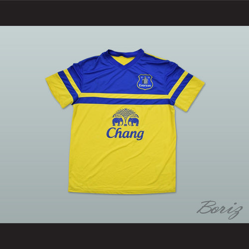 2013-2014 Everton Liverpool FC Yellow Soccer Jersey