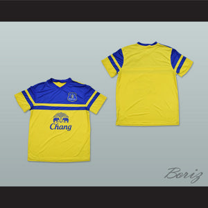 2013-2014 Everton Liverpool FC Yellow Soccer Jersey