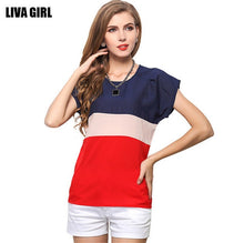 Load image into Gallery viewer, 2016 Thin Woman&#39;s Breathable Top Loose Women T-shirt Pullover Plus Size XXXL Casual Women T-shirt Cheap Chinese Fitness T shirt