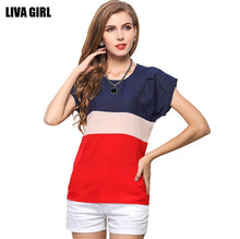 Load image into Gallery viewer, 2016 Thin Woman&#39;s Breathable Top Loose Women T-shirt Pullover Plus Size XXXL Casual Women T-shirt Cheap Chinese Fitness T shirt