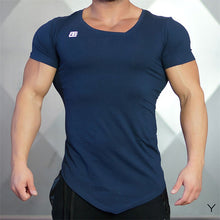 Load image into Gallery viewer, 2018 Gyms Bodyengineers Summer The Stadium Shark Stringer T-shirt Man Bodybuilding And Fitness Crime Short Sleeve T-shirt