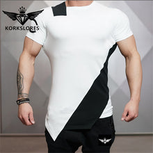 Load image into Gallery viewer, 2018 Gyms Bodyengineers Summer The Stadium Shark Stringer T-shirt Man Bodybuilding And Fitness Crime Short Sleeve T-shirt